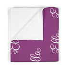 Personalized Baby Blanket  Fleece Throw, Soft Nursery Blanket for Newborns & Baby Shower Gift (any color, any name, any font)