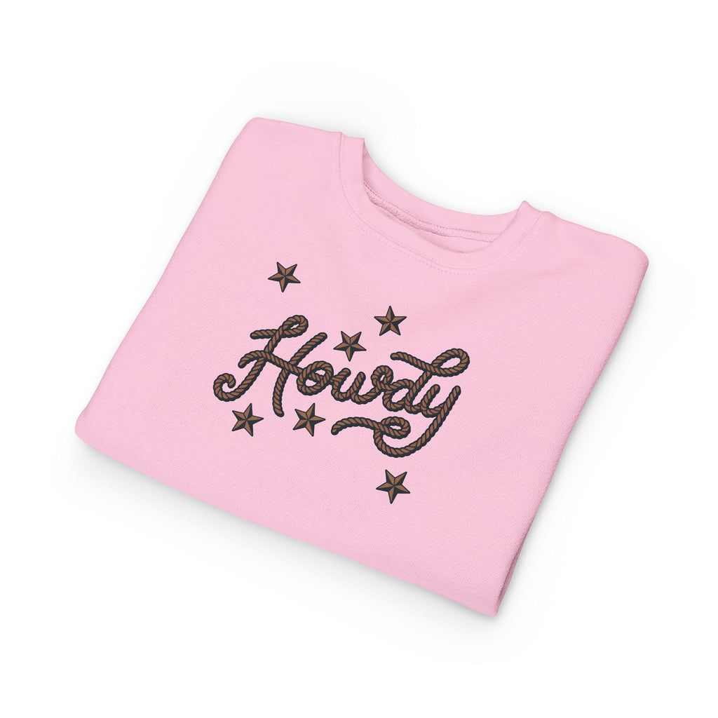 "Howdy" Stars Graphic Pullover for Kids
