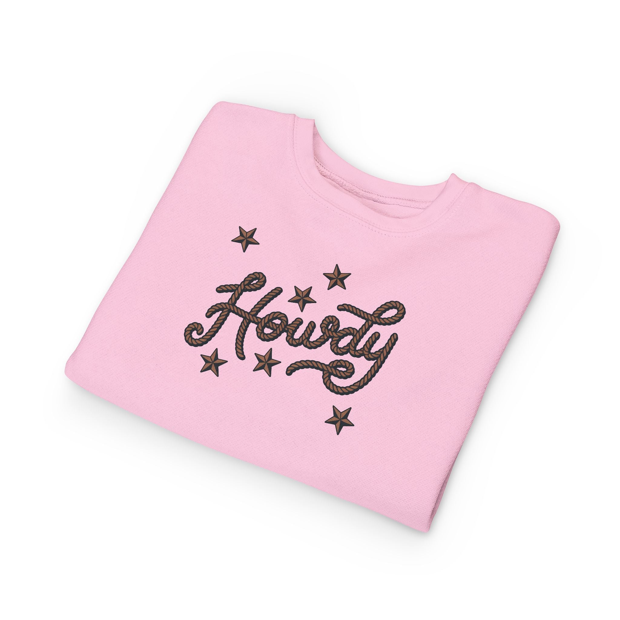 "Howdy" Stars Graphic Pullover for Kids