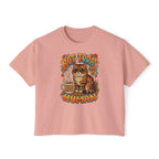 Not Today Human Cat Graphic Womens Boxy Tee