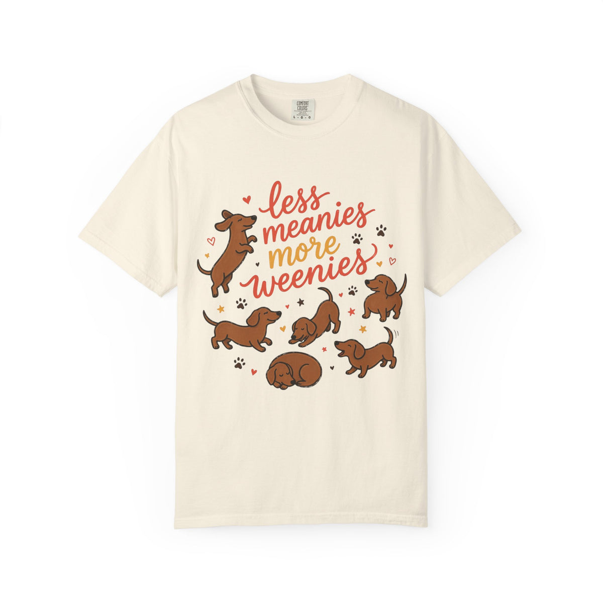 Less Meanies More Weenies Dachshund Graphic T-Shirt