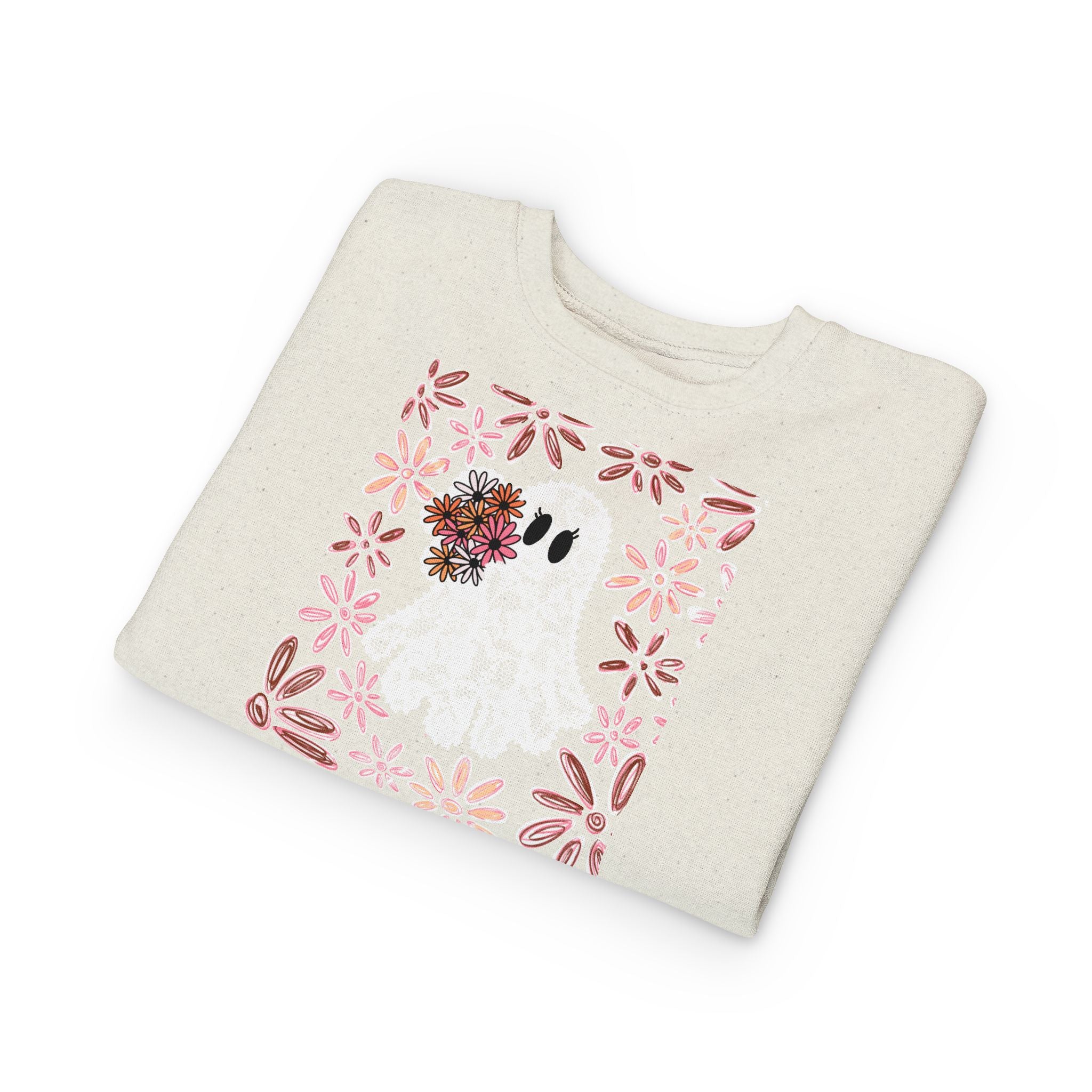 Floral Ghost Toddler Pullover