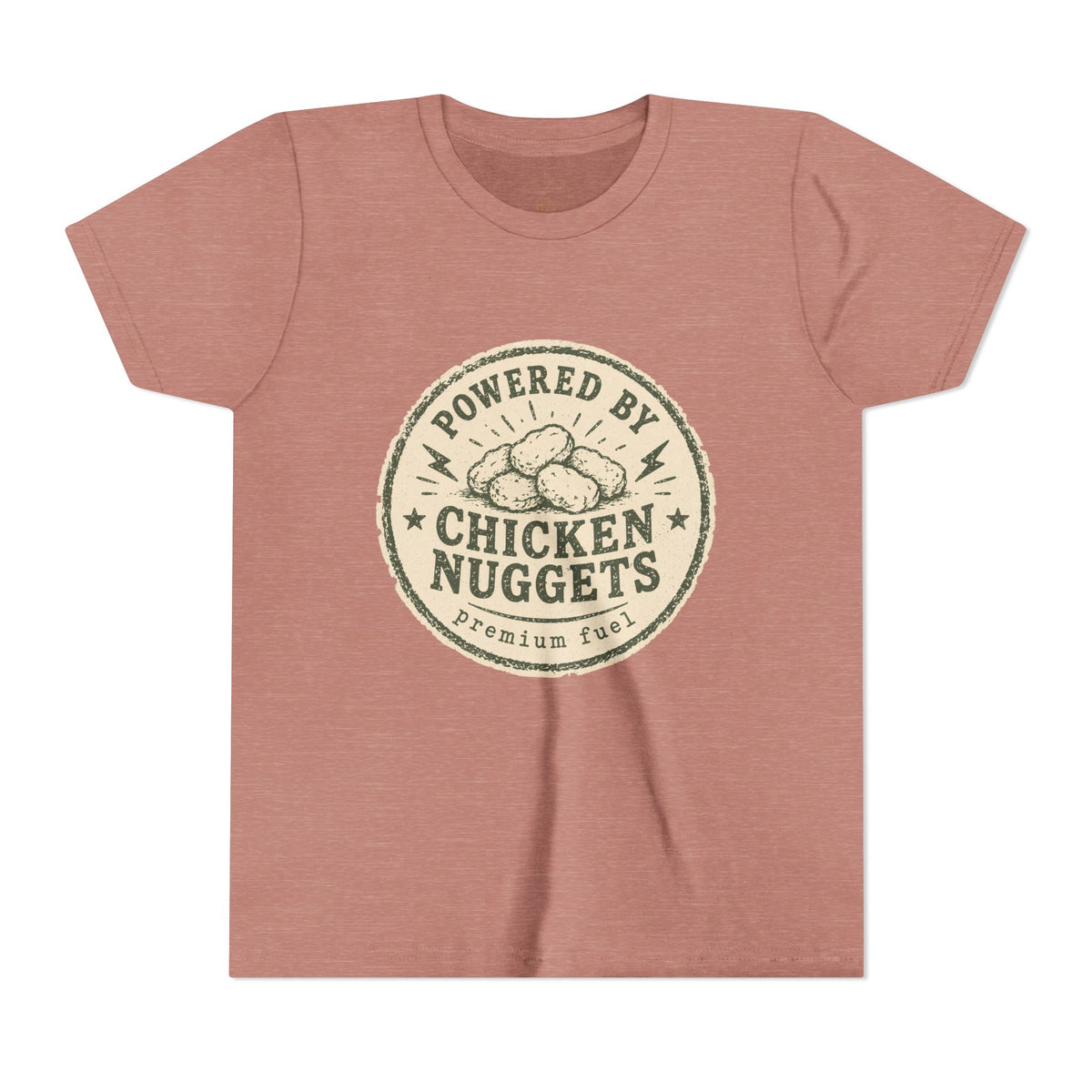 Powered by Chicken Nuggets Youth Graphic T-Shirt
