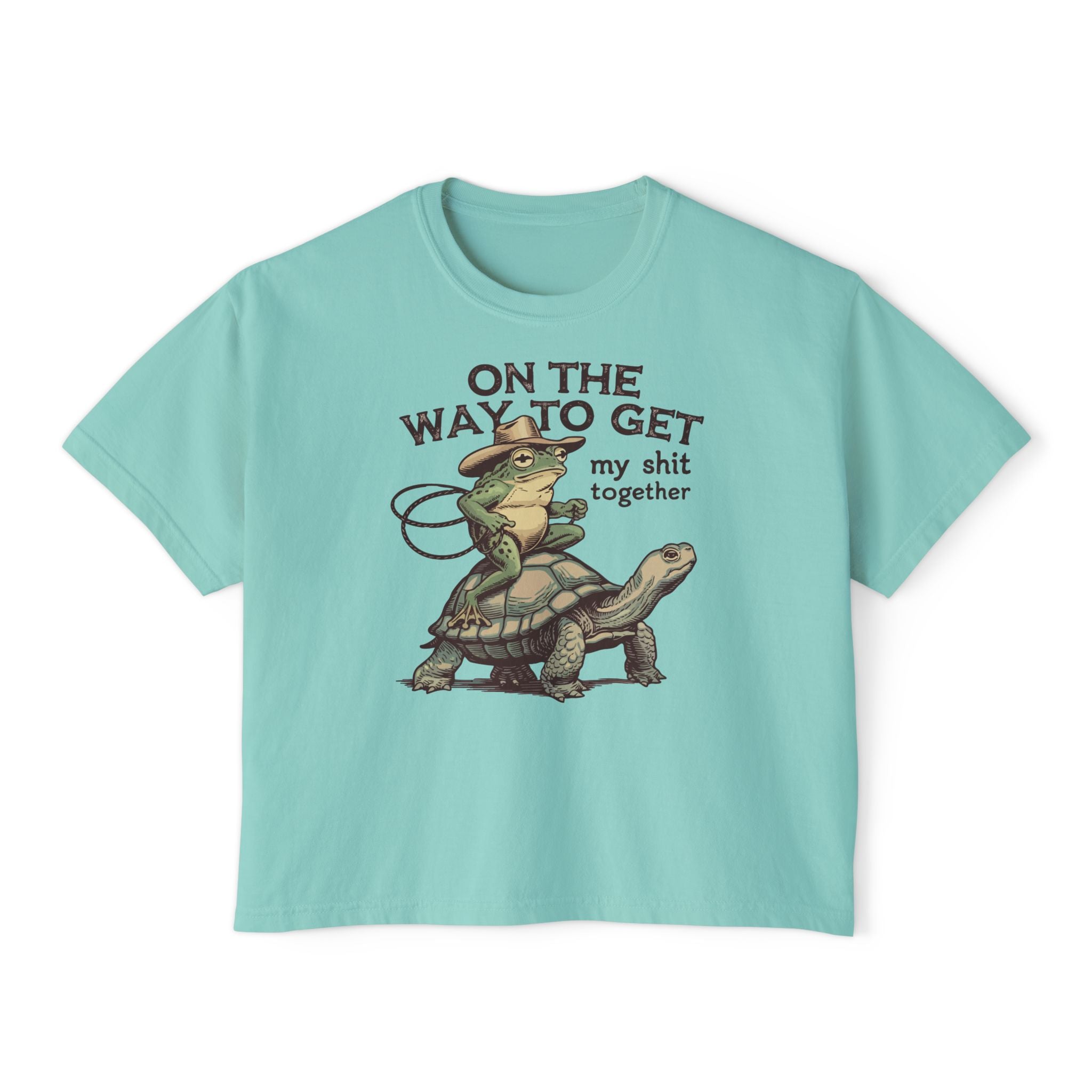 "On the Way to Get My Shit Together" Women's Boxy Tee