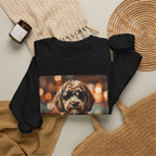 Dog Drinking Coffee Crewneck Sweatshirt  (Custom)