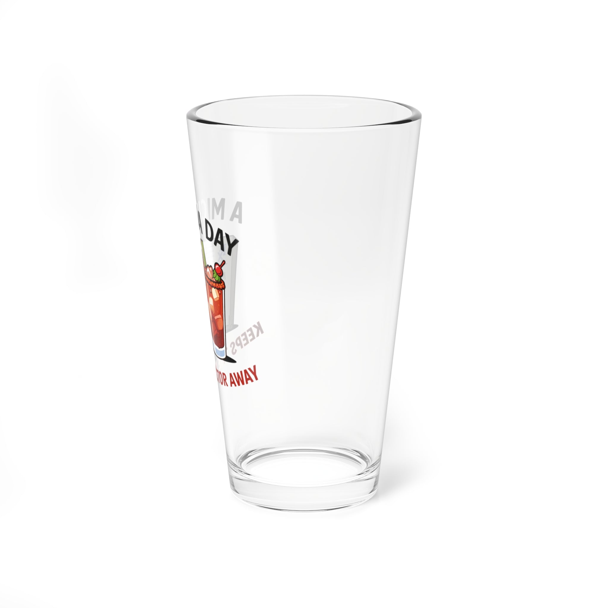 'A Michi a Day Keeps the Doctor Away' Cocktail Pint Glass