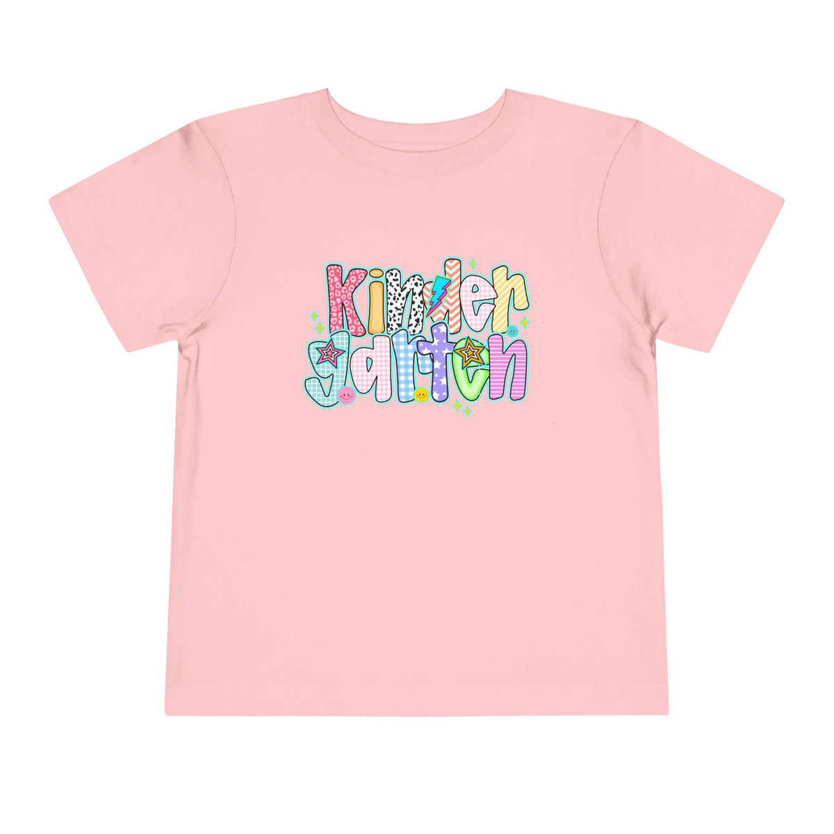 Kindergarten Back To School Doodle Script - Toddler Graphic T-shirt