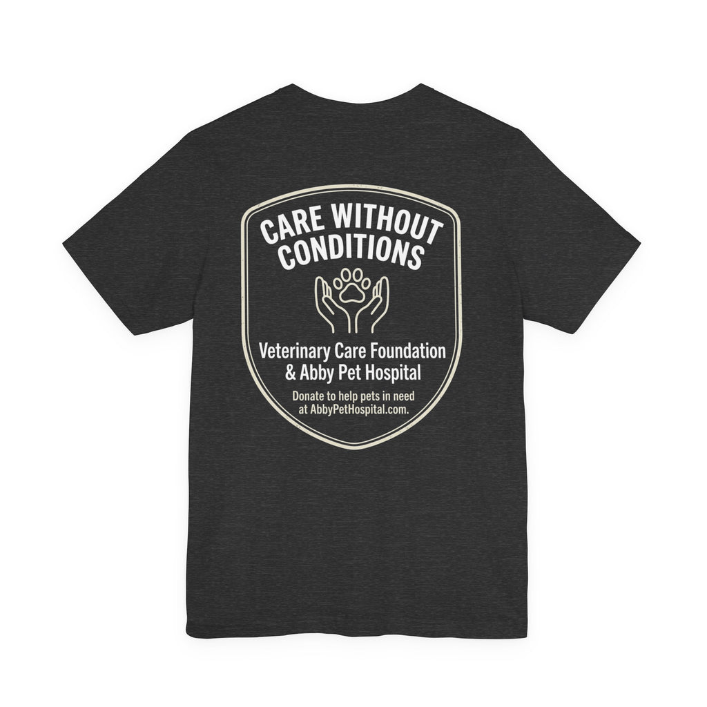 Custom Tee aat Abby Pet Hosptail - Proceeds will be donated to Abby Pet Hospital VCF fund.