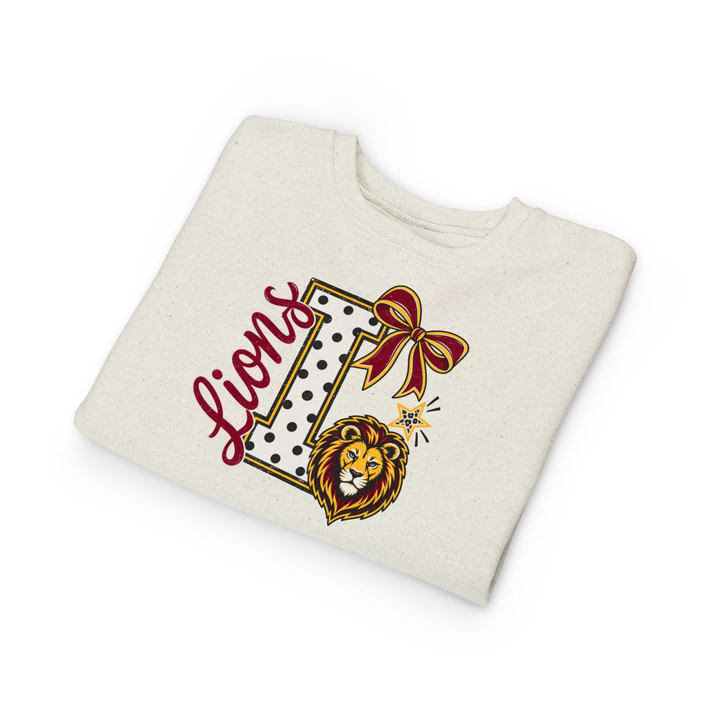 'L Lions'  Monogram Toddler Crewneck