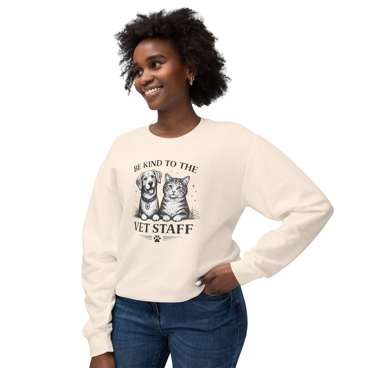 Be Kind to the Vet Staff Graphic Sweatshirt