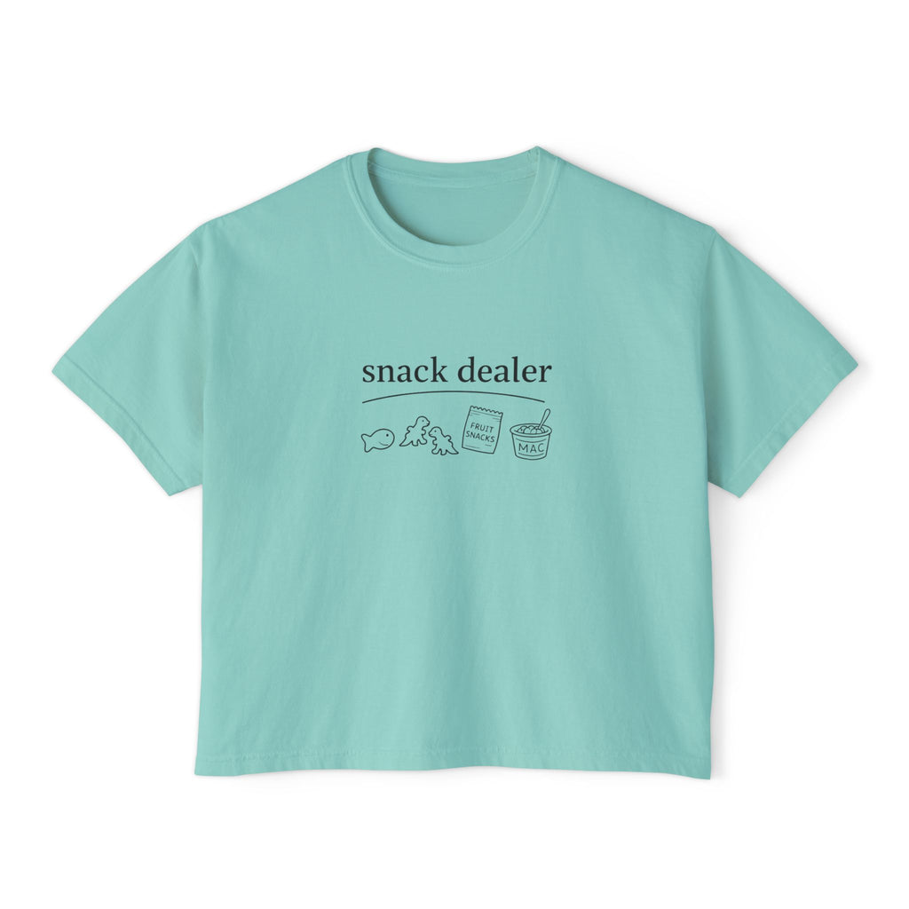 Snack Dealer Womens Boxy Crop Tee
