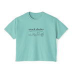 Snack Dealer Womens Boxy Crop Tee