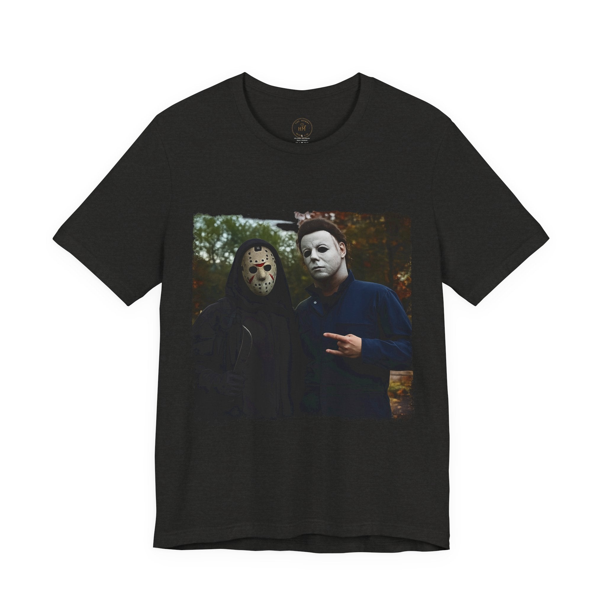 Horror Mask Duo Halloween Graphic Tee