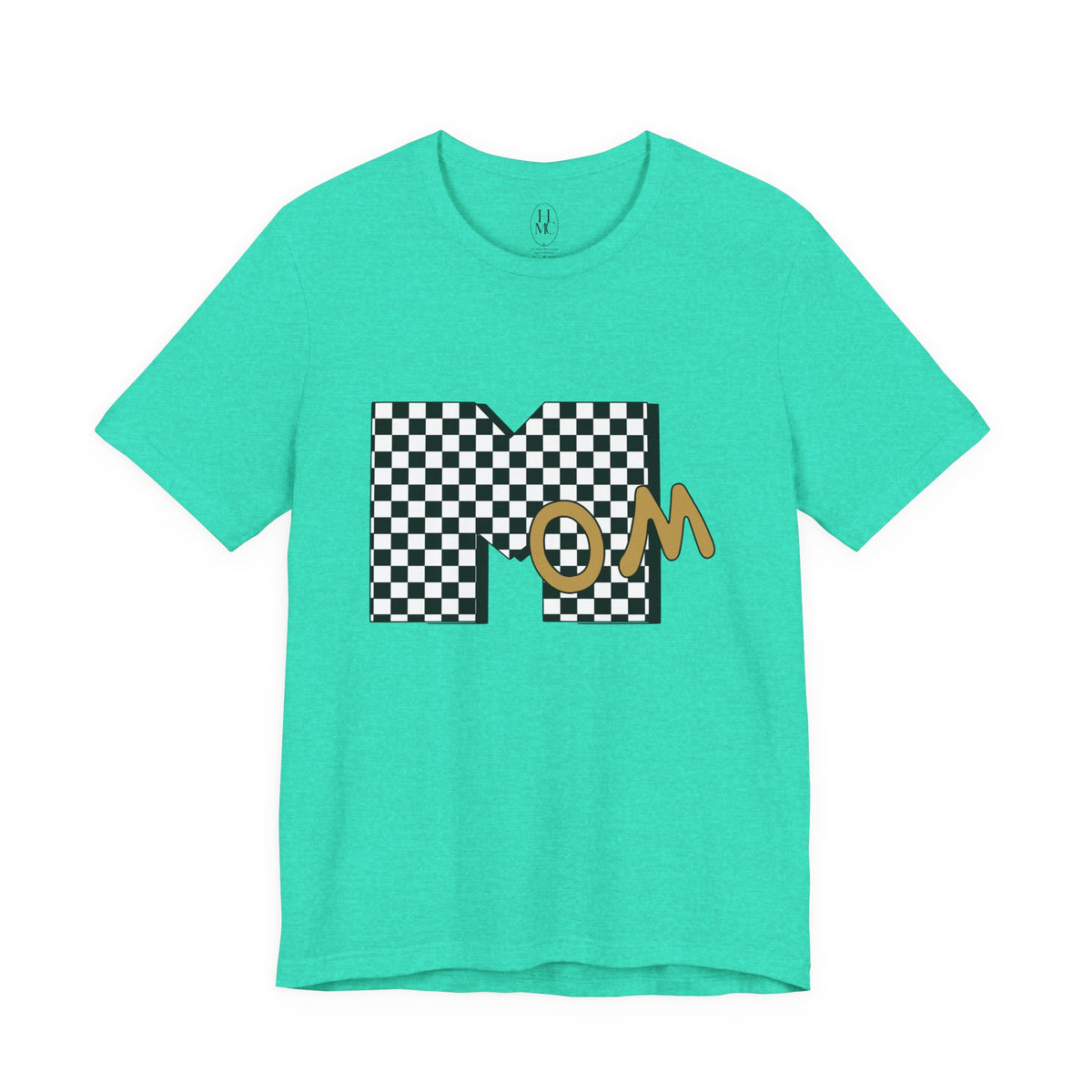 Checkerboard 'Mom' Graphic Tee