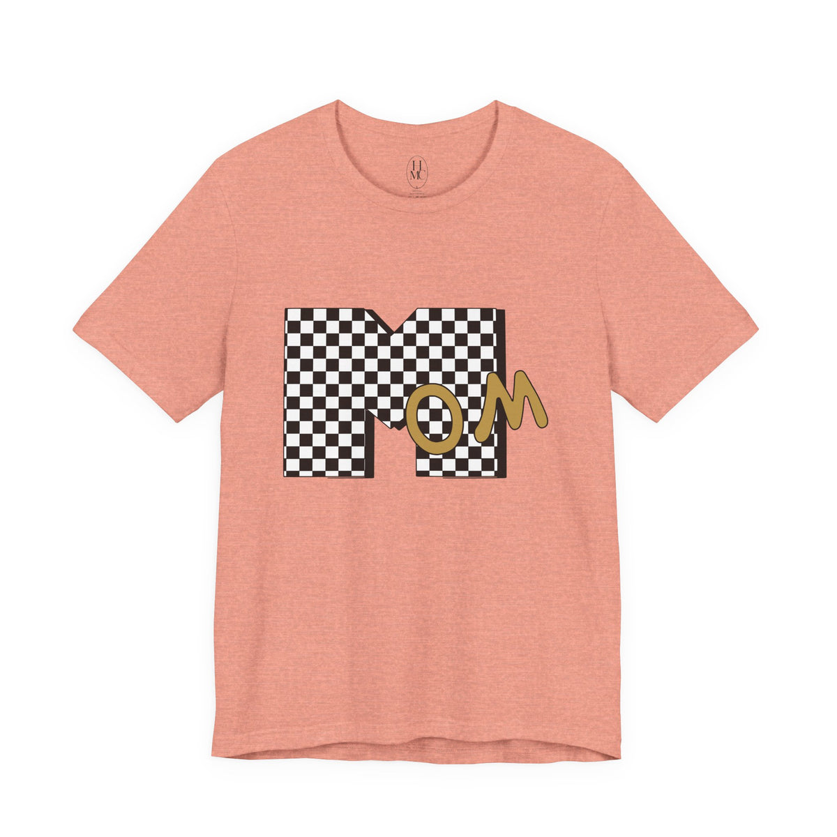 Checkerboard 'Mom' Graphic Tee