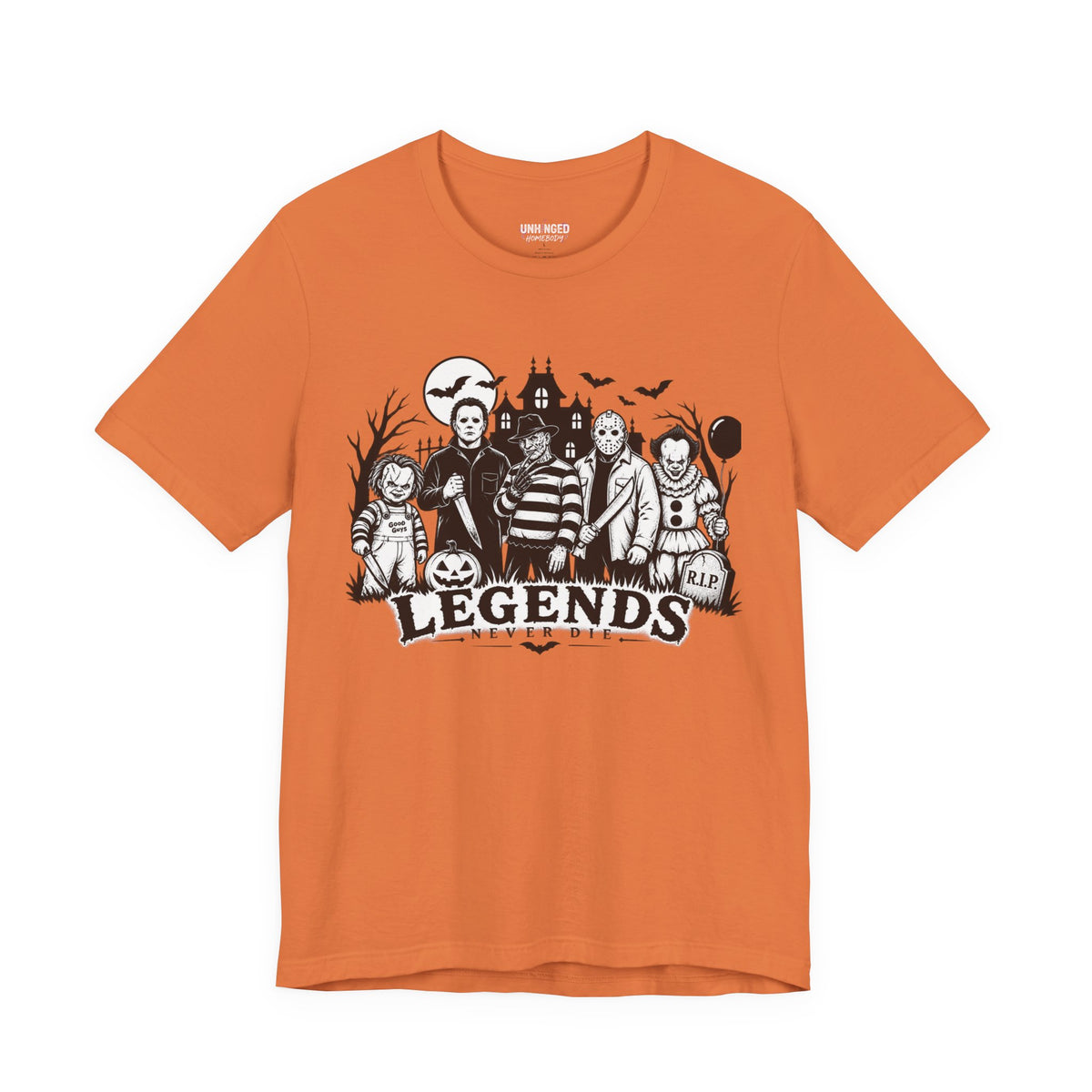 Legends Never Die Halloween Graphic Tee