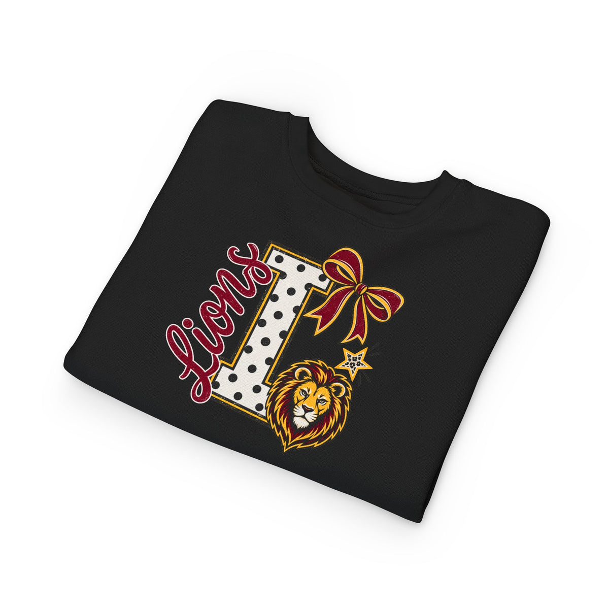 'L Lions'  Monogram Toddler Crewneck