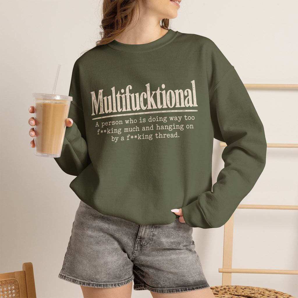 Multifucktional  Crewneck Sweatshirt