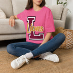 Custom School Spirit Script Adult T-Shirt