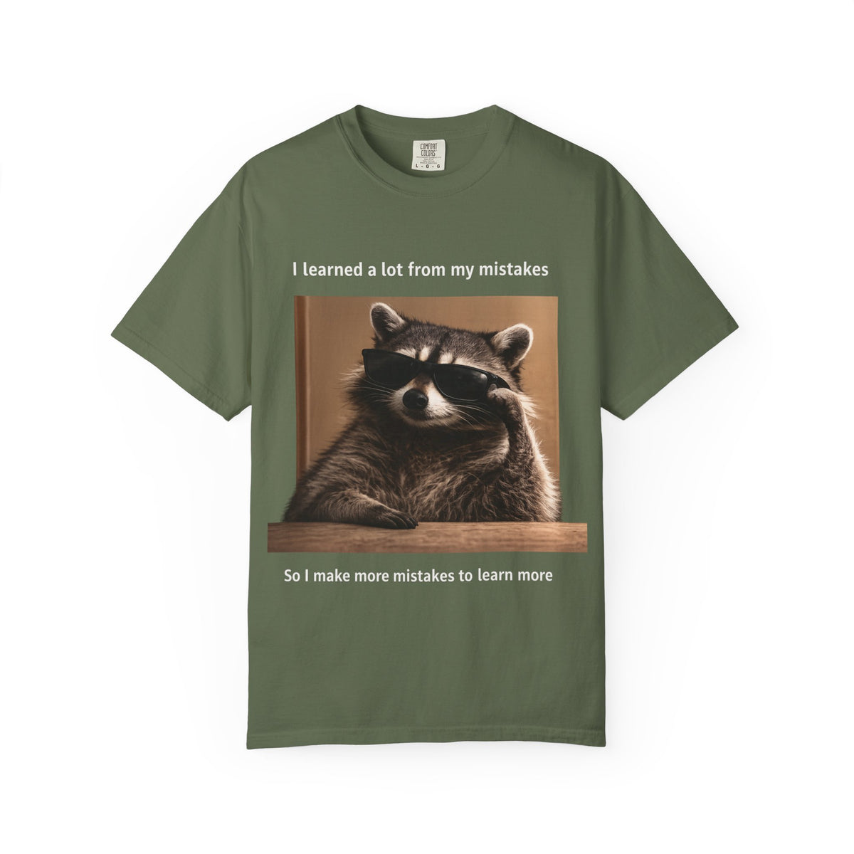 Raccoons and Mistakes Graphic T-Shirt