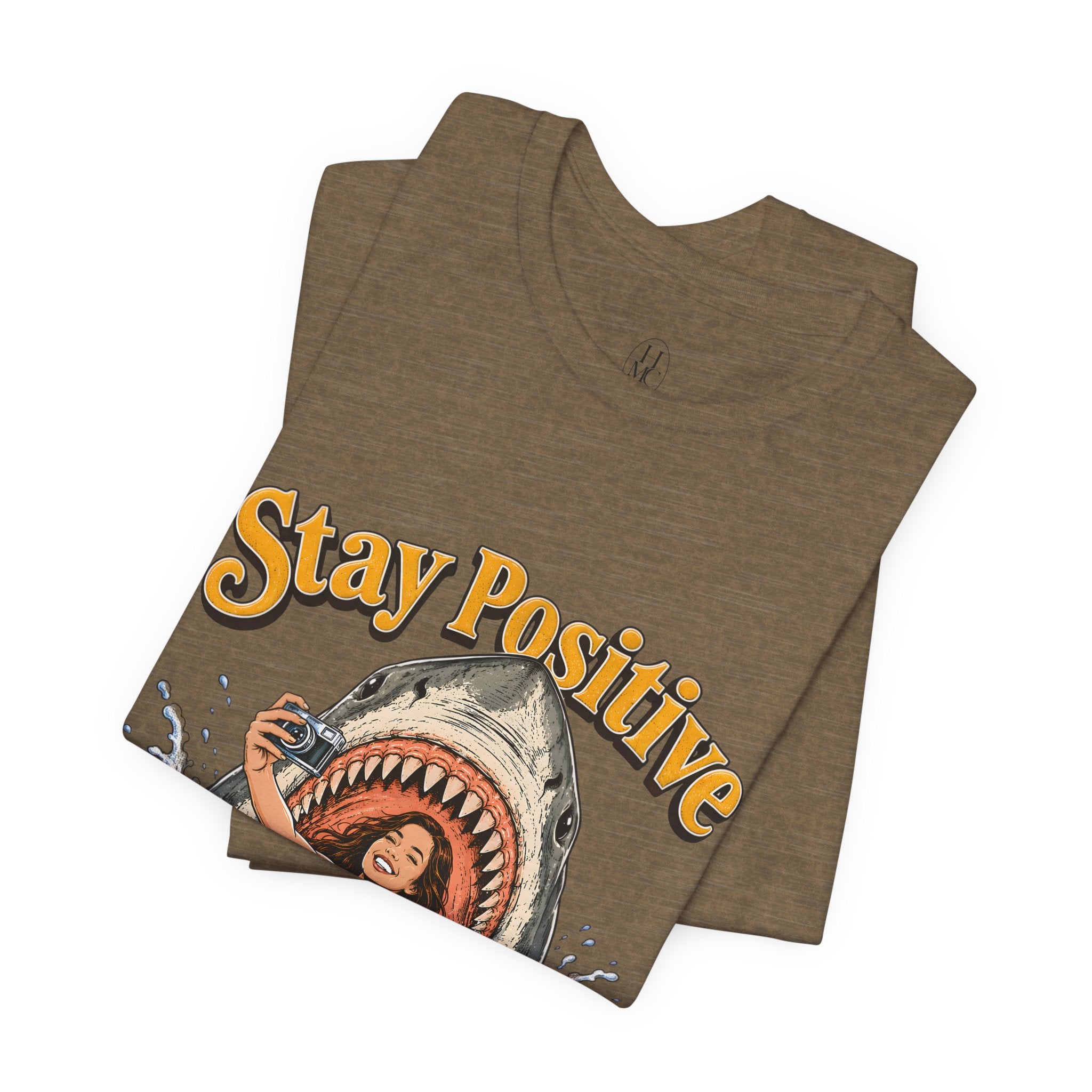 Stay Positive Shark Tee