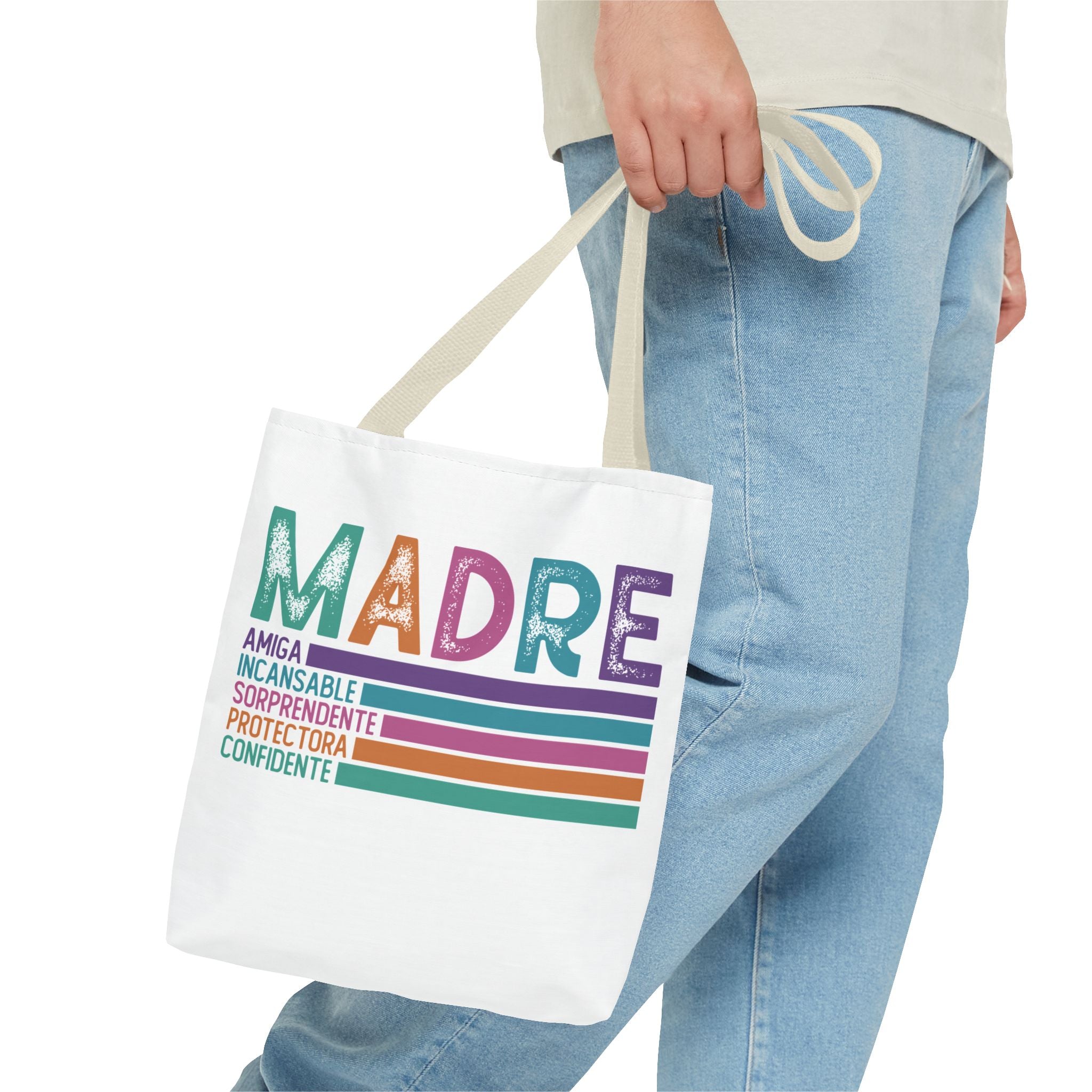 MADRE Colorful Stripes Spanish Mother Appreciation Gift