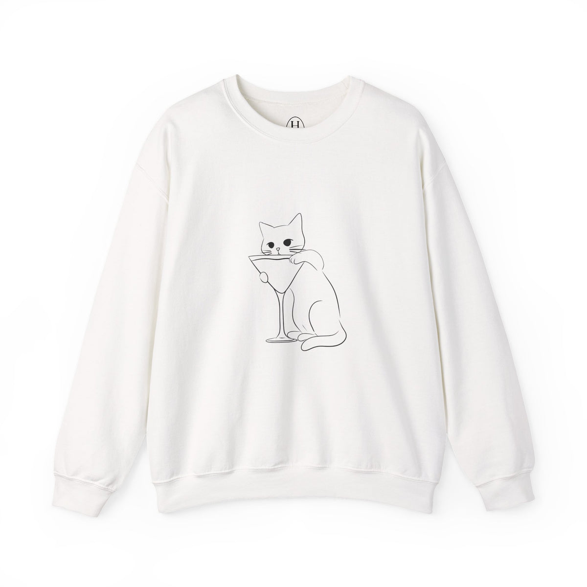 Cat Minimalist Crewneck Sweatshirt