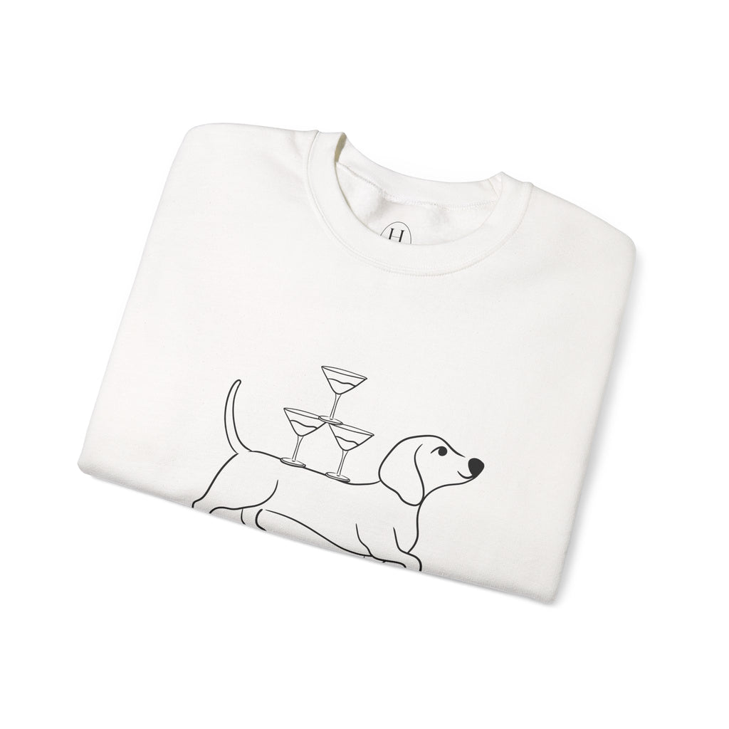 Dachshund Cocktail Crewneck Sweatshirt