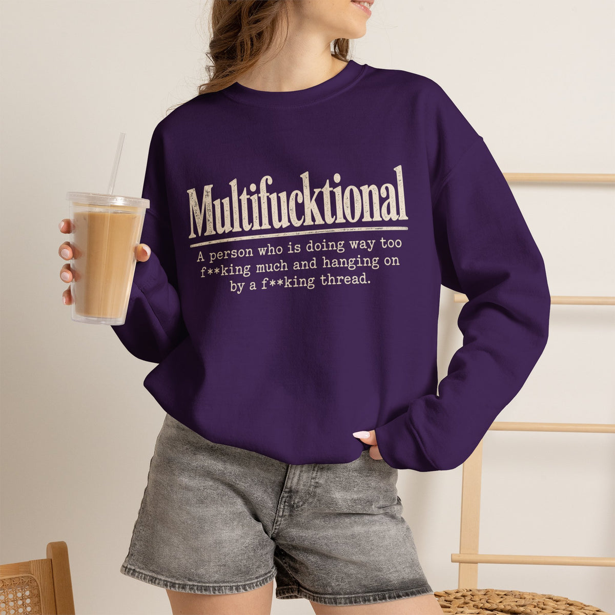 Multifucktional  Crewneck Sweatshirt