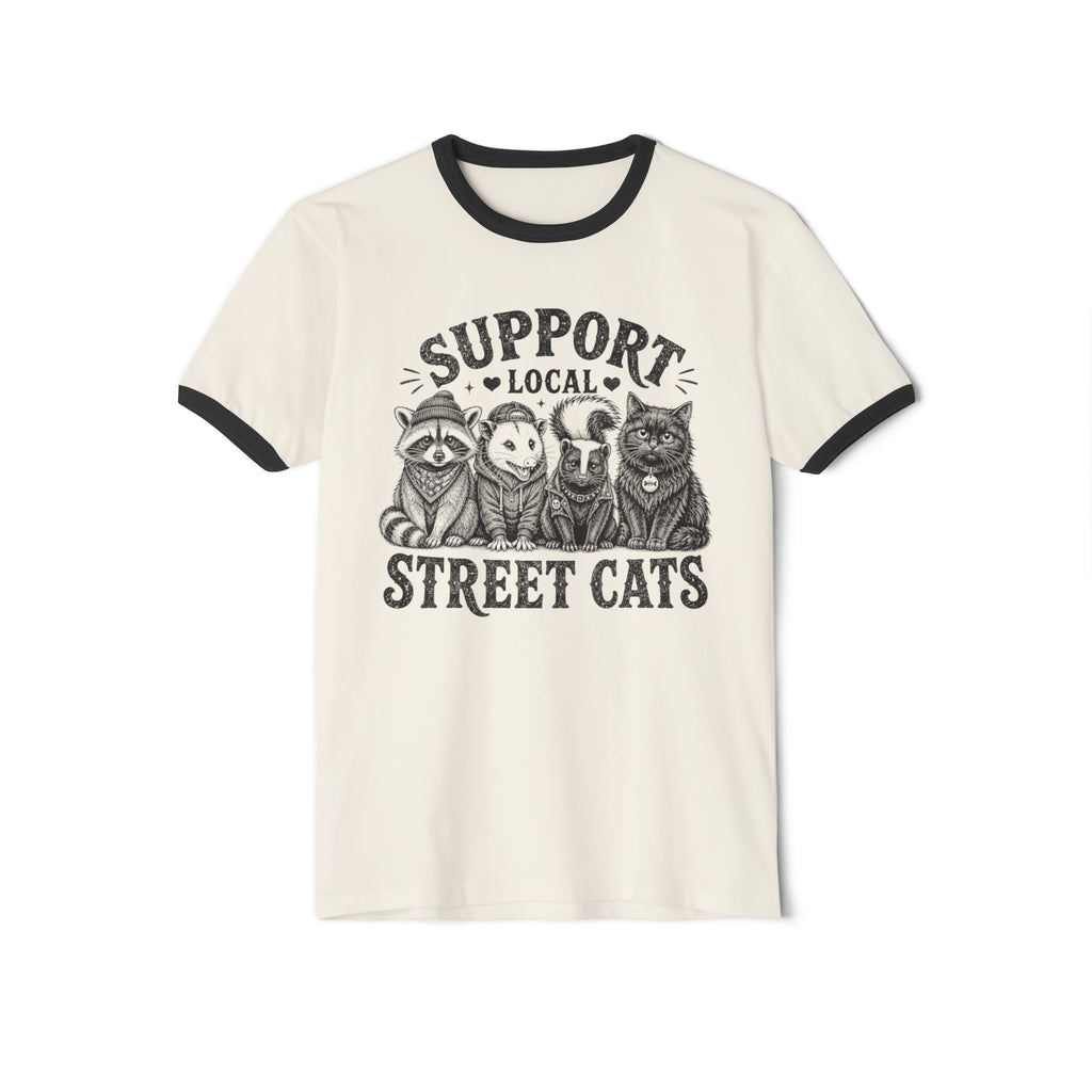 Support Local Street Cats Ringer T-Shirt
