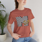 Checkerboard 'Mom' Graphic Tee