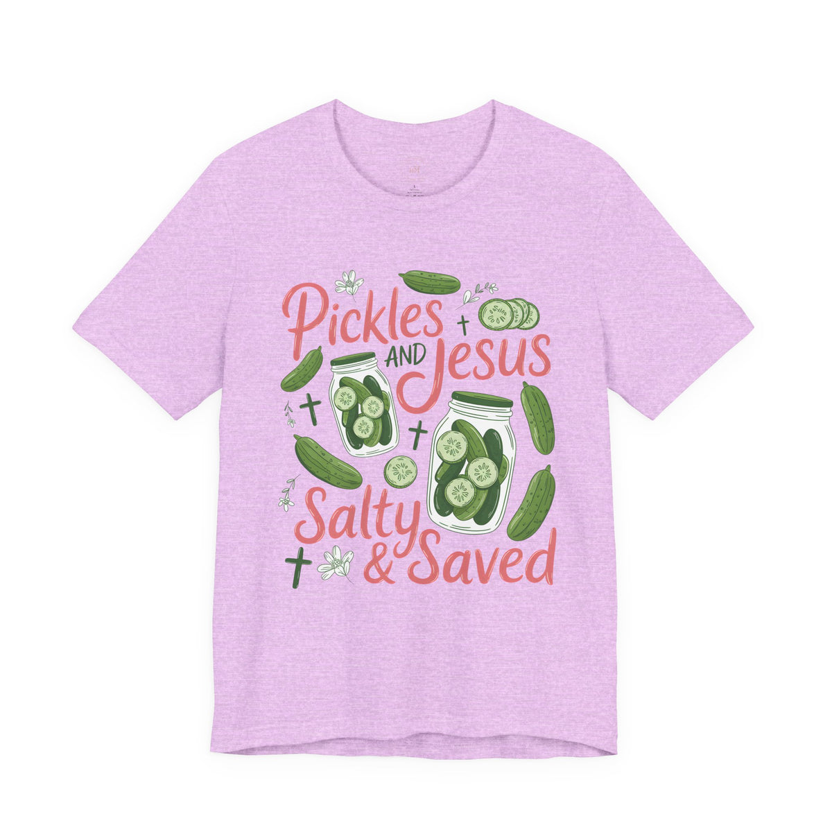 Pickles and Jesus Salty & Saved T-Shirt