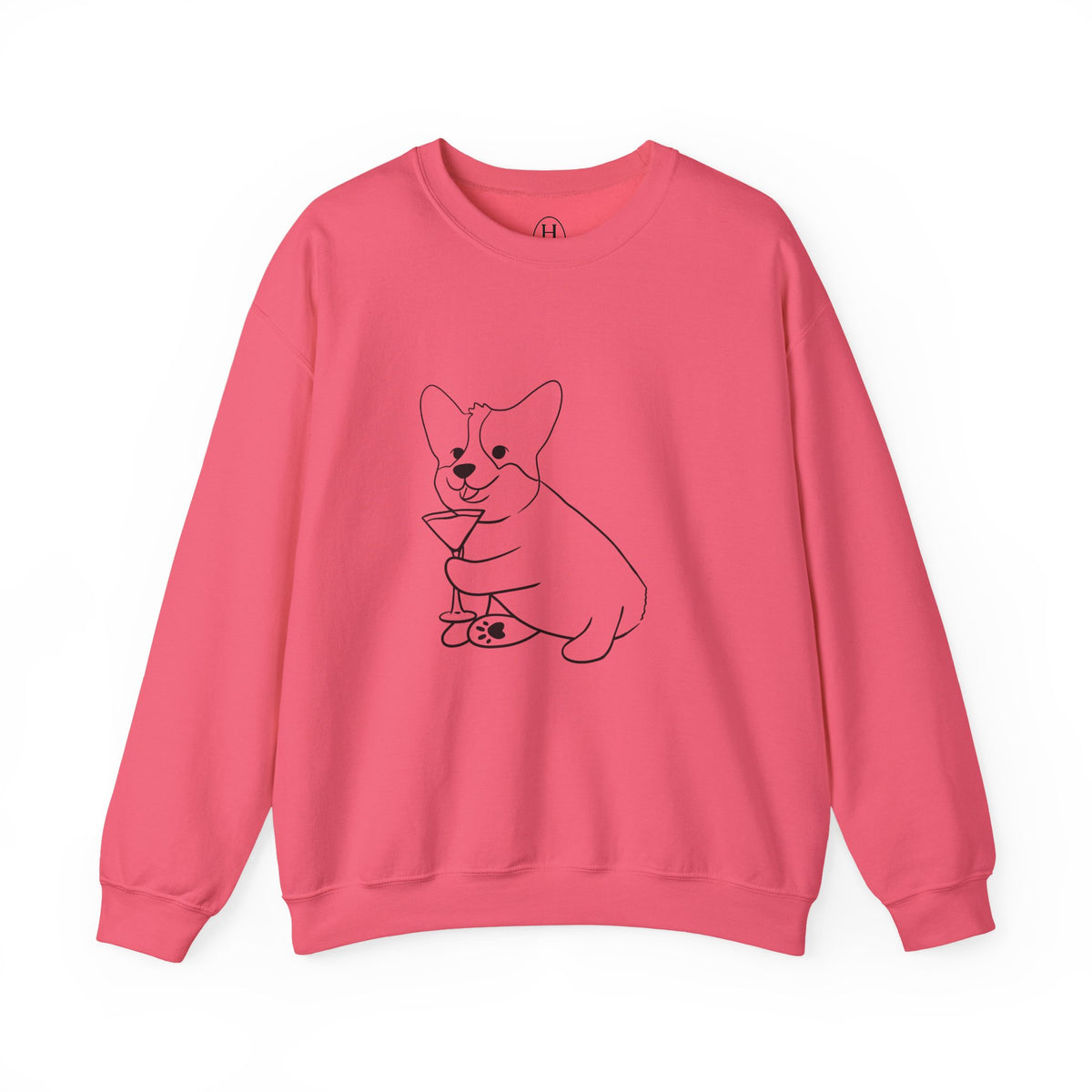 Corgi Cocktail Crewneck Sweatshirt
