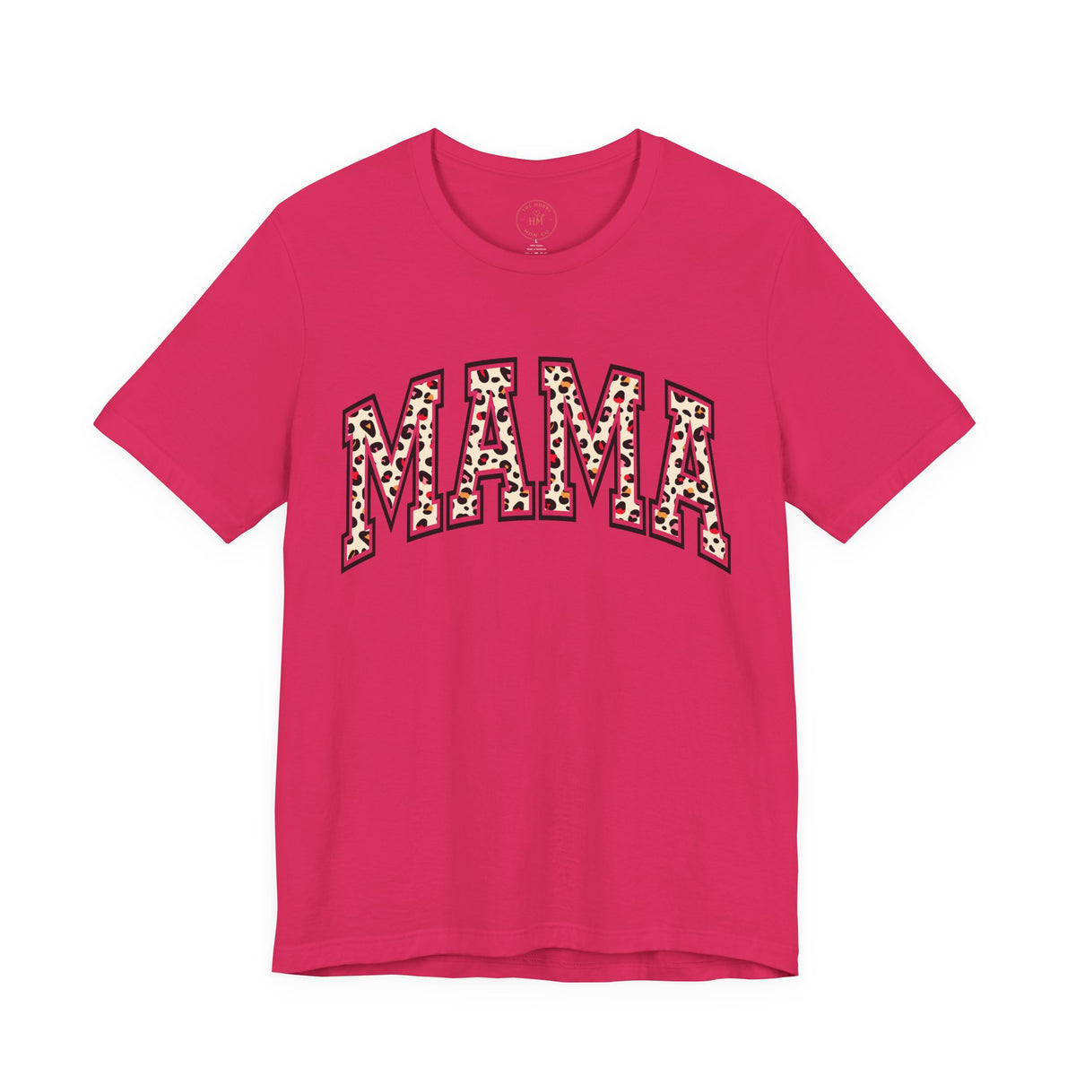 Women's Casual 'MAMA' Leopard Print Graphic Tee