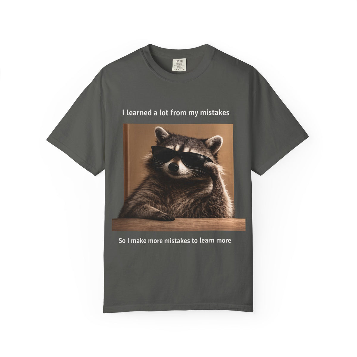 Raccoons and Mistakes Graphic T-Shirt