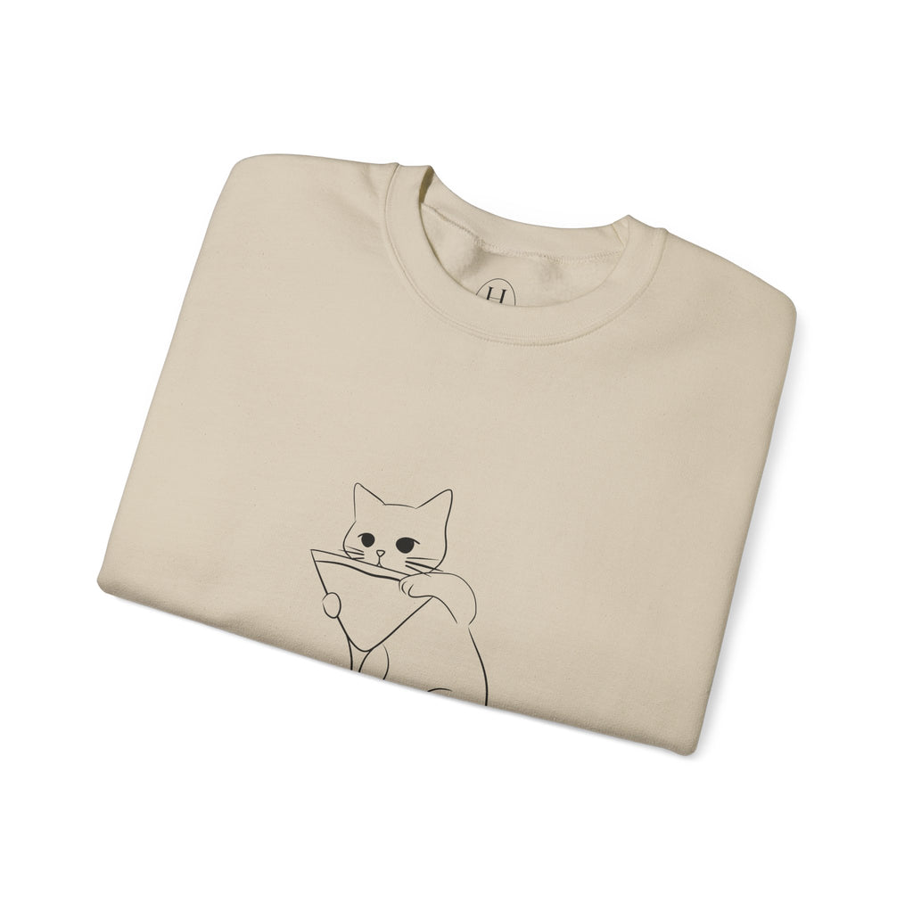 Cat Minimalist Crewneck Sweatshirt