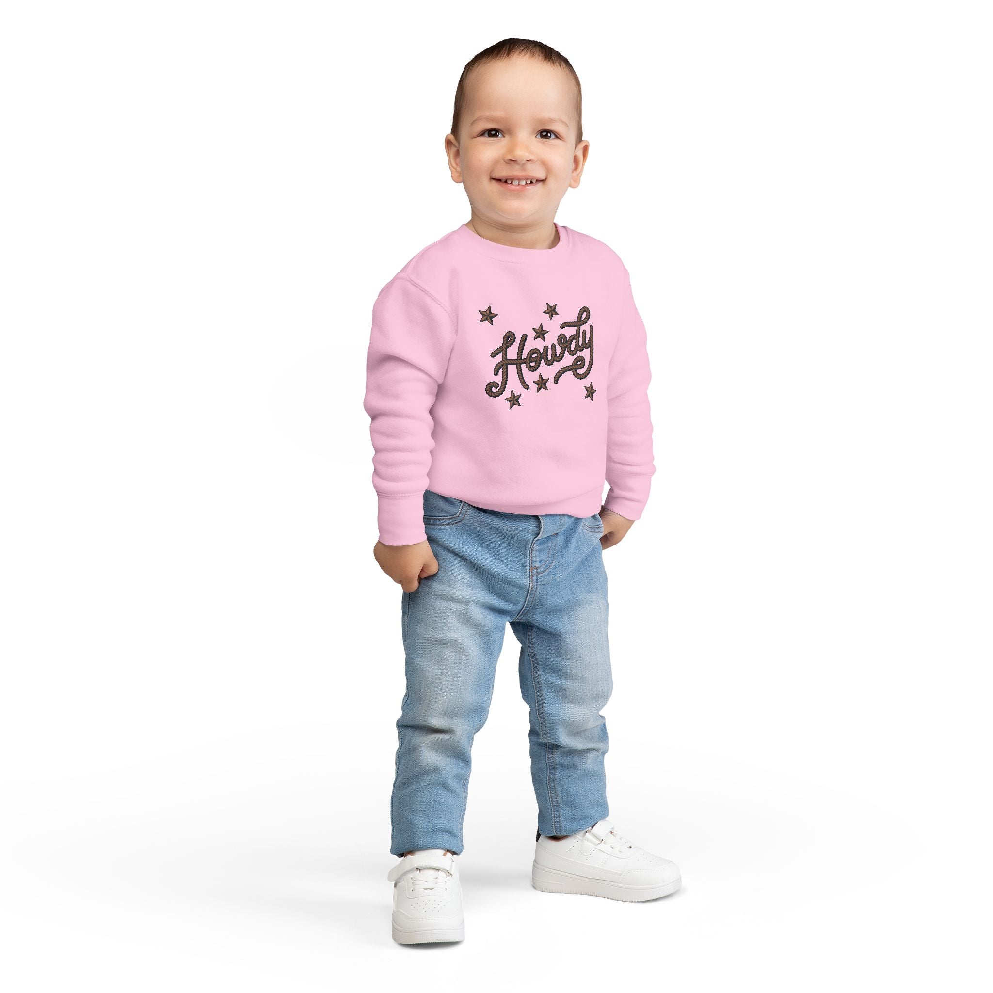 "Howdy" Stars Graphic Pullover for Kids