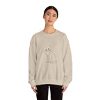 Cat Minimalist Crewneck Sweatshirt