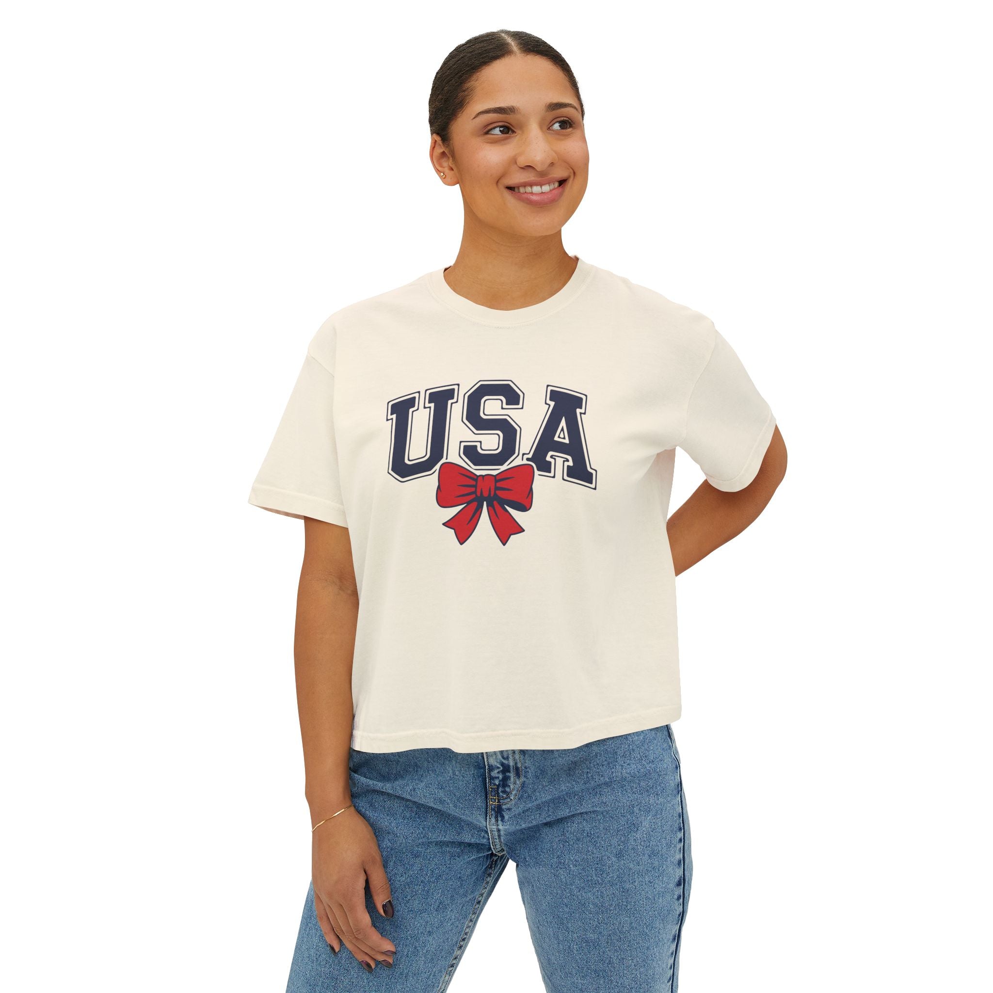 USA Patriotic Crop T-Shirt