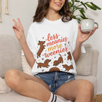 Less Meanies More Weenies Dachshund Graphic T-Shirt