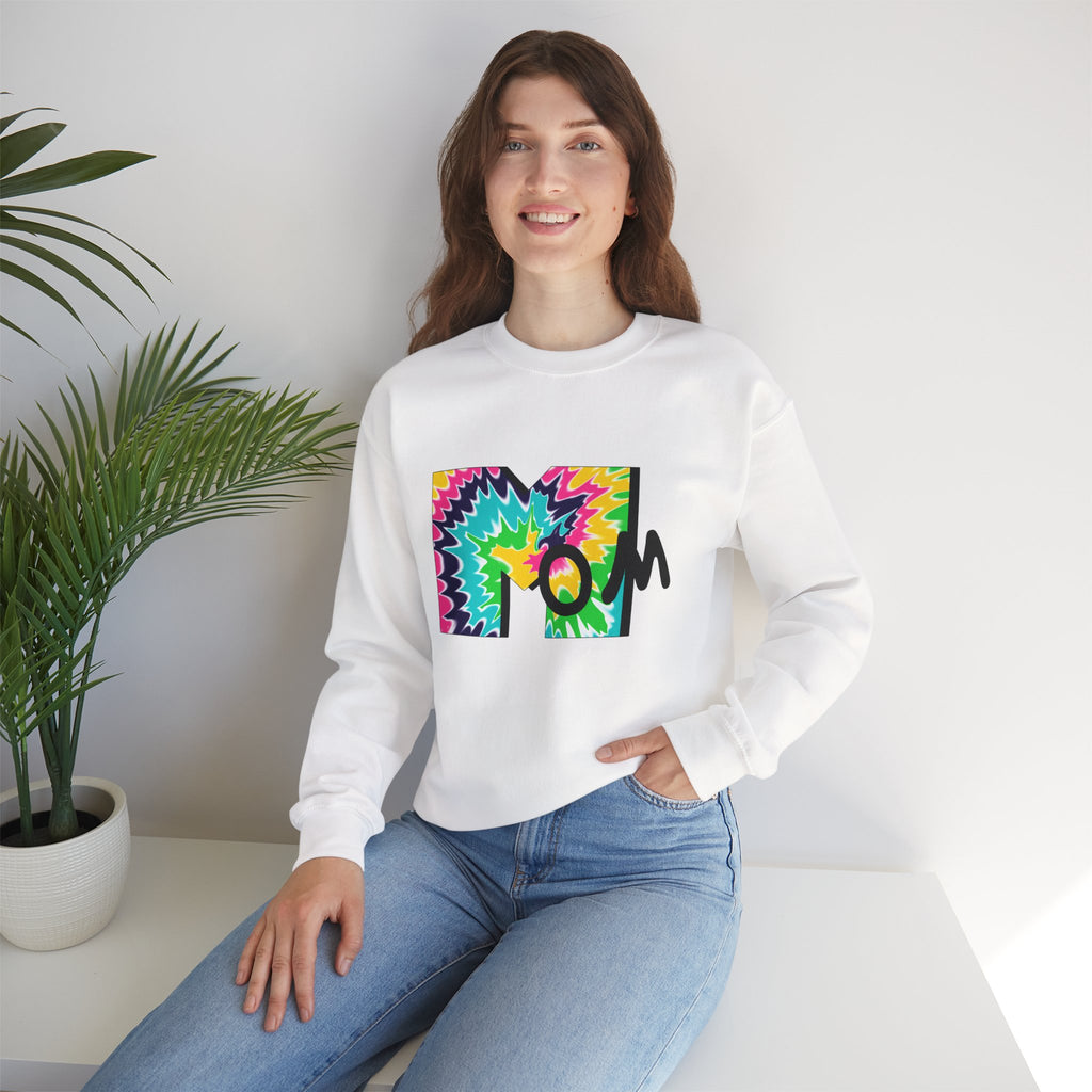 Tie-Dye Mom Crewneck Sweatshirt