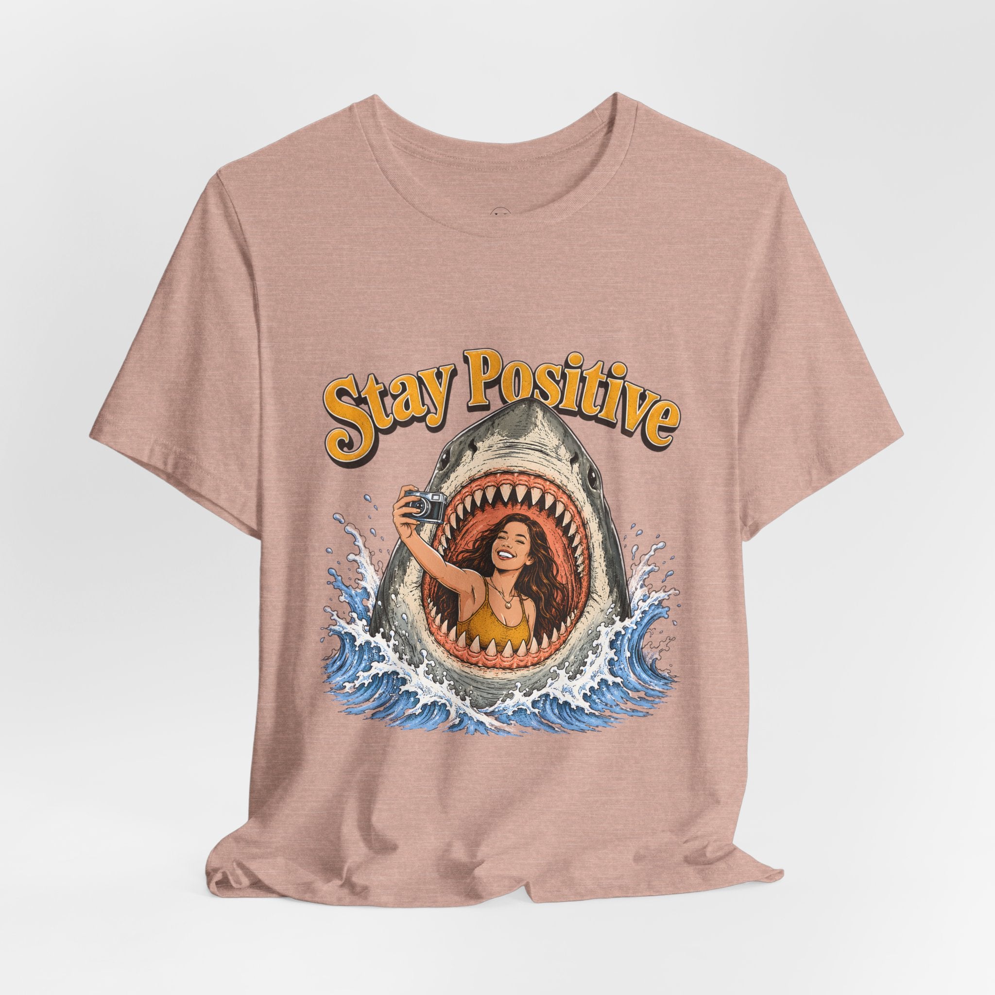 Stay Positive Shark Tee