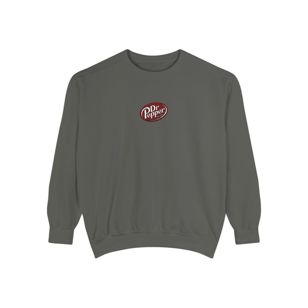 Dr Pepper Logo Garment-Dyed Sweatshirt