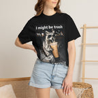 Raccoon I Might Be Trash Graphic Tee
