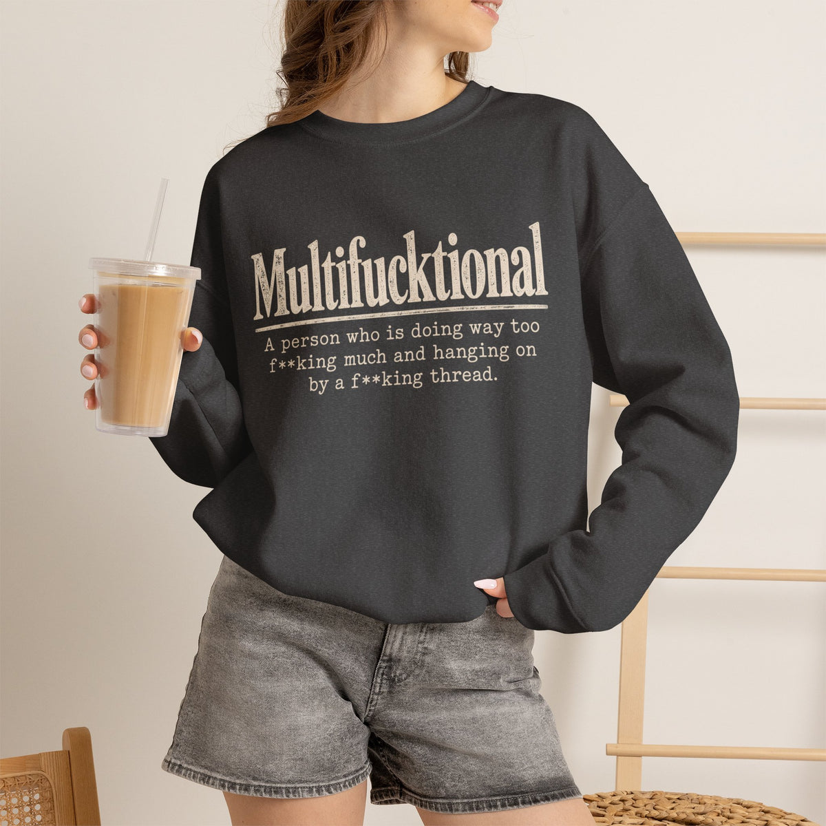 Multifucktional  Crewneck Sweatshirt