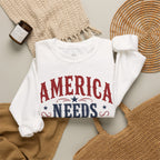 America Needs Cowgirls Sweatshirt