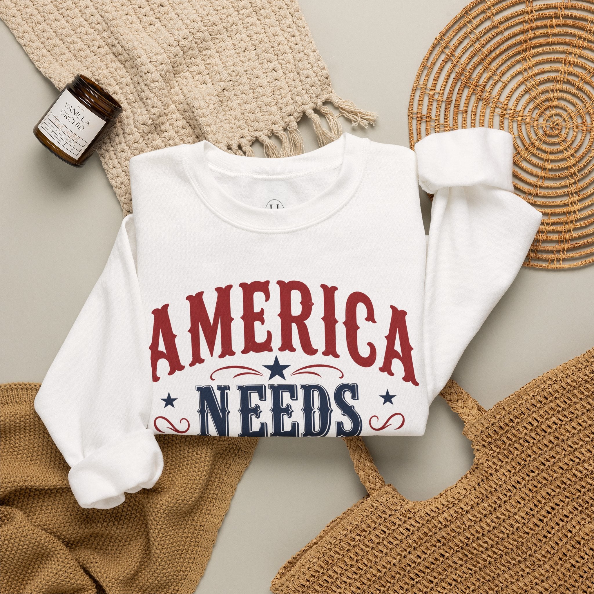 America Needs Cowgirls Sweatshirt