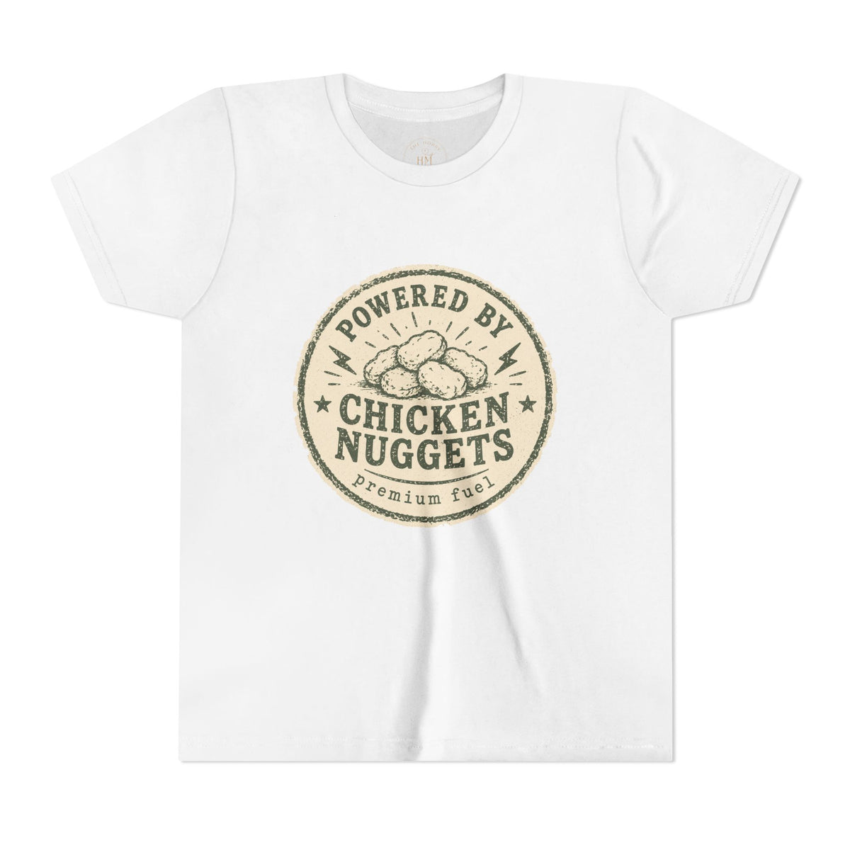 Powered by Chicken Nuggets Youth Graphic T-Shirt