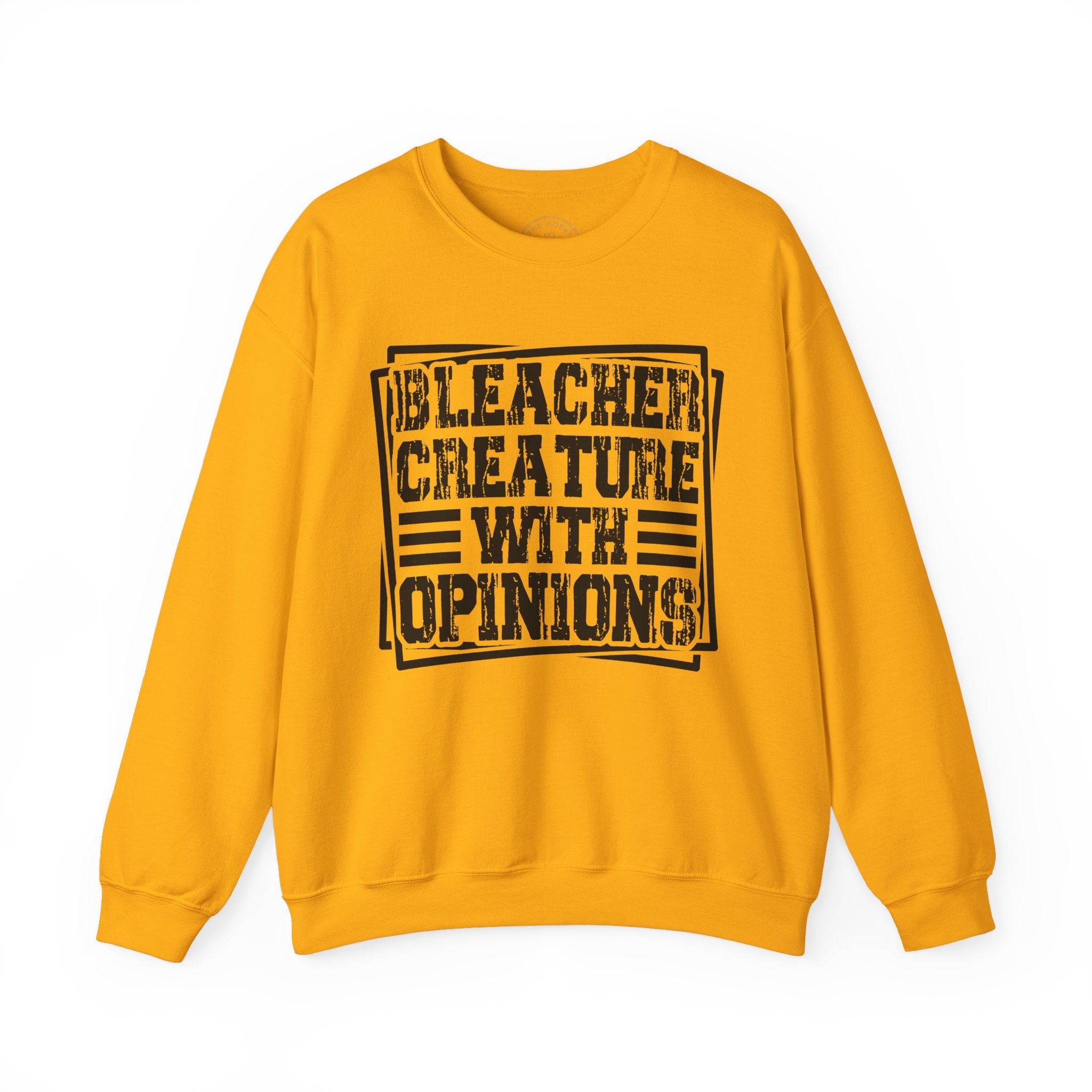 "Bleacher Creature With Opinions" Vintage-Style Crewneck