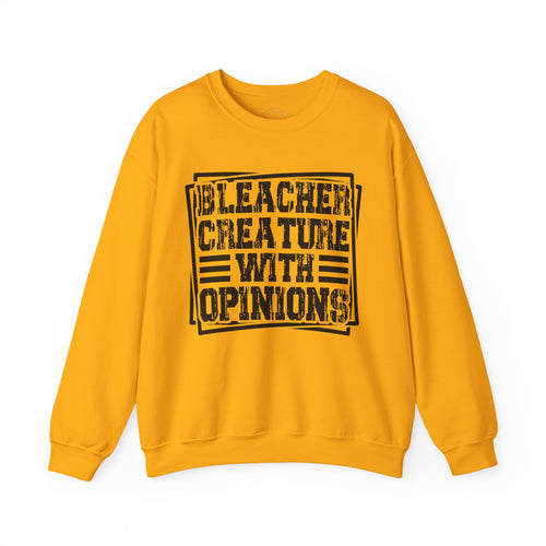 "Bleacher Creature With Opinions" Vintage-Style Crewneck